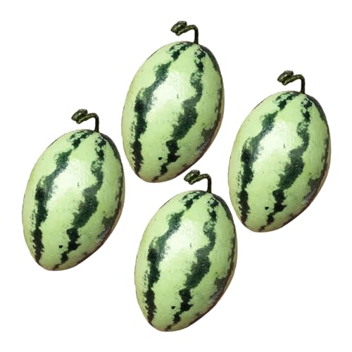 DRESSOOS 4 Stück 1:12 Puppenhaus Tonmodell Wassermelonen Ornament Mini Hausdekoration Miniaturfrüchte Realistische Mini Simulation Früchte Realistisches Miniaturspielzeug Mini DRESSOOS 4 Stück 1:12 Puppenhaus Tonmodell Wassermelonen Ornament Mini Hausdekoration Miniaturfrüchte Realistische Mini Simulation Früchte Realistisches Miniaturspielzeug Mini von DRESSOOS