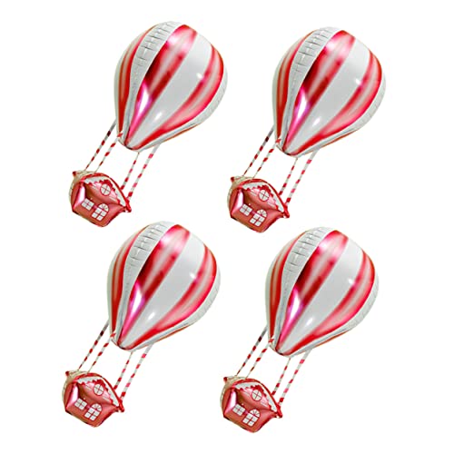 DRESSOOS 4 Stück Ballondekoration -dusche-party-ballon Kinderspielzeug Neon-ballonbogen-set Ballons in Heißluftballonform Korb Seifenblasenmaschine Ballongirlande Helium Aluminiumfolie DRESSOOS 4 Stück Ballondekoration -dusche-party-ballon Kinderspielzeug Neon-ballonbogen-set Ballons in Heißluftballonform Korb Seifenblasenmaschine Ballongirlande Helium Aluminiumfolie von DRESSOOS