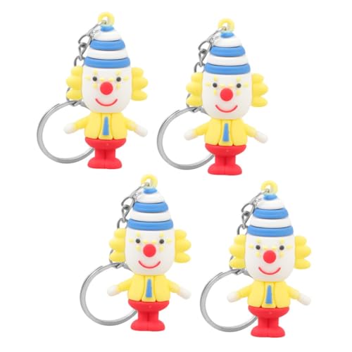 DRESSOOS 4 Stück Clown Puppen Schlüsselanhänger, Rucksack Schlüsselanhänger, Ästhetischer Schlüsselanhänger, Clown Schlüsselanhänger Für Frauen, Figur Schlüsselanhänger, Kleine Clown DRESSOOS 4 Stück Clown Puppen Schlüsselanhänger, Rucksack Schlüsselanhänger, Ästhetischer Schlüsselanhänger, Clown Schlüsselanhänger Für Frauen, Figur Schlüsselanhänger, Kleine Clown von DRESSOOS