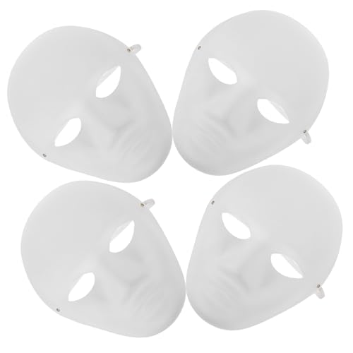 DRESSOOS 4 Stück Handbemalte Masken Blanke Zellstoffmasken Für Geisterparty-kostümdekor DRESSOOS 4 Stück Handbemalte Masken Blanke Zellstoffmasken Für Geisterparty-kostümdekor von DRESSOOS