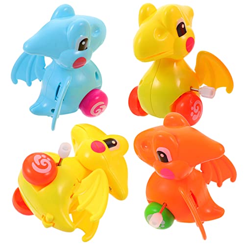 DRESSOOS 4 Stück Dinosaurier Spielzeug, Party Auto Modell, Dinosaurier Spielzeug, Dinosaurier Aufziehauto, Fahrzeug Spielzeug, Dinosaurier Auto, Spielzeug, Kinderspielzeug, Aufzieh von DRESSOOS