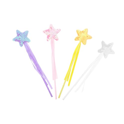 DRESSOOS 4 Stück Engelsstab Sternstab Zum Anziehen Feenstäbe Kinderparty Feenstab Für Mädchen Pailletten Sternparty Mädchen Feenstab Requisiten DRESSOOS 4 Stück Engelsstab Sternstab Zum Anziehen Feenstäbe Kinderparty Feenstab Für Mädchen Pailletten Sternparty Mädchen Feenstab Requisiten von DRESSOOS