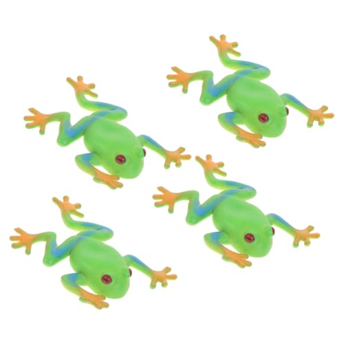 DRESSOOS 4 Stück Entlüftungsfrosch Stress- Froschförmiges Für Partys Partygeschenke Quetschspielzeug Cartoon-Squeeze- in Froschform Weiches Gummi Green DRESSOOS 4 Stück Entlüftungsfrosch Stress- Froschförmiges Für Partys Partygeschenke Quetschspielzeug Cartoon-Squeeze- in Froschform Weiches Gummi Green von DRESSOOS