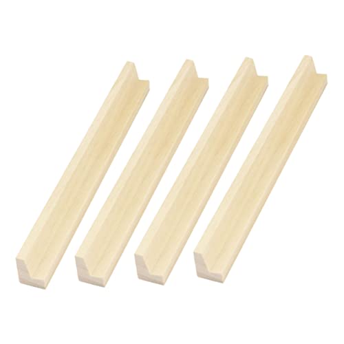 DRESSOOS 4 Stück Holzbuchstaben Ornamente, Präsentationsständer, Schreibtischzubehör, Schreibtisch Dominohalter, Sockel, Domino Halter, Holz, DIY Domino Ständer, Domino Halter Mit von DRESSOOS