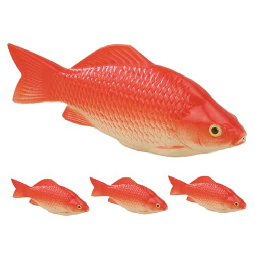 DRESSOOS Fischfiguren Simuliertes Fischmodell Gefälschtes Fischmodell Fischstatue Fischschmuck Tiermodell von DRESSOOS