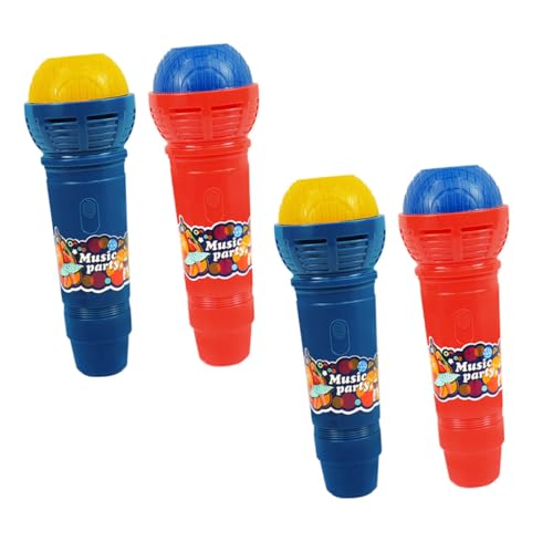 DRESSOOS 4 Stück Mikrofon Kunststoff-mikrofon- Mikrofon-stütze Kindergeschenke Musik-Echo-mikrofon Partyzubehör -Echo-mikrofon- Karaoke- Abs DRESSOOS 4 Stück Mikrofon Kunststoff-mikrofon- Mikrofon-stütze Kindergeschenke Musik-Echo-mikrofon Partyzubehör -Echo-mikrofon- Karaoke- Abs von DRESSOOS