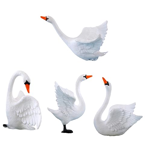 DRESSOOS 4 Stück Mini-Schwan-Ornament Miniaturtiere Miniaturen Mini- Mini-Schwan-Figuren Mini-Enten Kleines Schwanenmodell Froschfigur Mini- Schwan Handwerk Plastik DRESSOOS 4 Stück Mini-Schwan-Ornament Miniaturtiere Miniaturen Mini- Mini-Schwan-Figuren Mini-Enten Kleines Schwanenmodell Froschfigur Mini- Schwan Handwerk Plastik von DRESSOOS