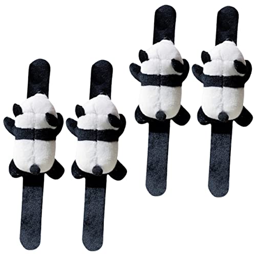 DRESSOOS 4 Stück Panda Puppen Armbänder, Kinderarmbänder, Tierarmband Für Mädchen, Panda Armband, Spielzeug Schlagarmbänder, Party Dekoration, Cartoon Tier Schlagbänder, Stofftier DRESSOOS 4 Stück Panda Puppen Armbänder, Kinderarmbänder, Tierarmband Für Mädchen, Panda Armband, Spielzeug Schlagarmbänder, Party Dekoration, Cartoon Tier Schlagbänder, Stofftier von DRESSOOS
