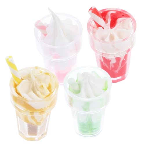 DRESSOOS 4 Stück Miniatur-Eiscreme-Spielzeug Für Puppenhaus Rollenspiel Mini-Lebensmittel-Spielzeug-Set Miniatur-Dessert-Modelle Farbe Zufällig DRESSOOS 4 Stück Miniatur-Eiscreme-Spielzeug Für Puppenhaus Rollenspiel Mini-Lebensmittel-Spielzeug-Set Miniatur-Dessert-Modelle Farbe Zufällig von DRESSOOS