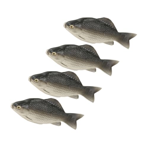 DRESSOOS 4 Stück Simulationsschaumfische, Künstliche Fischmodelle, Simulationsfischdekoration, Lebensechte Simulationstiermodelle, Simulationsfischschmuck, Kleine Fischstatue, Simuliertes von DRESSOOS