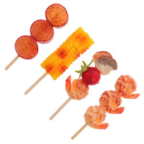 DRESSOOS 4 Stück Simulierte Grillspieße Vorgeben Grillgut-Requisite Gefälschte Lebensmittel Simulation Gerösteter Speisen Grillgutmodell Food-Modell Simuliertes Essen PVC DRESSOOS 4 Stück Simulierte Grillspieße Vorgeben Grillgut-Requisite Gefälschte Lebensmittel Simulation Gerösteter Speisen Grillgutmodell Food-Modell Simuliertes Essen PVC von DRESSOOS