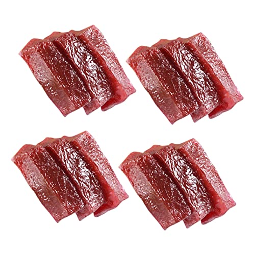 DRESSOOS 4 Stück Simulierter Thunfisch, Künstliche Fischwürfel, Künstliche Lebensmittel, Fleischmodelle, Haushaltsbedarf, Foto Requisiten, Fischwürfel, Geformtes Modell, Künstliche DRESSOOS 4 Stück Simulierter Thunfisch, Künstliche Fischwürfel, Künstliche Lebensmittel, Fleischmodelle, Haushaltsbedarf, Foto Requisiten, Fischwürfel, Geformtes Modell, Künstliche von DRESSOOS