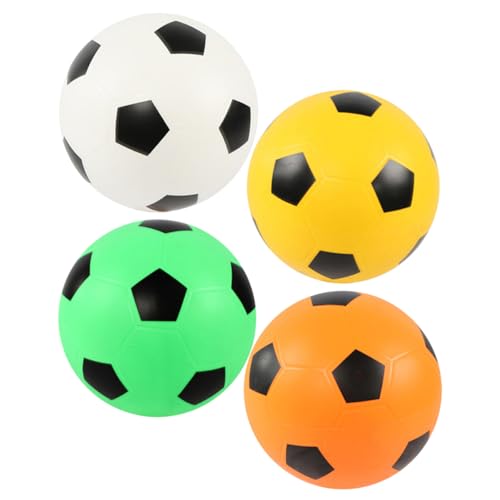 DRESSOOS 4 Stück Soft Foam Fußballspielzeug für Leichte Bouncy Outdoor Soccerbälle Farben Weiß Gelb Orange Grün für Drinnen und Draußen Fördert Konzentration und Balance DRESSOOS 4 Stück Soft Foam Fußballspielzeug für Leichte Bouncy Outdoor Soccerbälle Farben Weiß Gelb Orange Grün für Drinnen und Draußen Fördert Konzentration und Balance von DRESSOOS