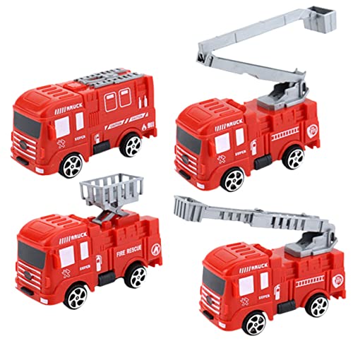 DRESSOOS 4 Stück Teiliges Feuerwehrwagen Modell Dekorative Kuchendekoration für Kindergeburtstage Themenpartys und Feierlichkeiten Hochwertige Sichere Spielzeugfahrzeuge Tortendeko DRESSOOS 4 Stück Teiliges Feuerwehrwagen Modell Dekorative Kuchendekoration für Kindergeburtstage Themenpartys und Feierlichkeiten Hochwertige Sichere Spielzeugfahrzeuge Tortendeko von DRESSOOS