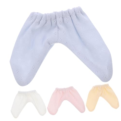 DRESSOOS 4 Stück Teiliges Puppenbekleidungsset Adorable Pants für Puppen Ersatzkleidung Rosa Weiß Gelb und Blau für Kreative Spielstunden und Fotoshootings von DRESSOOS