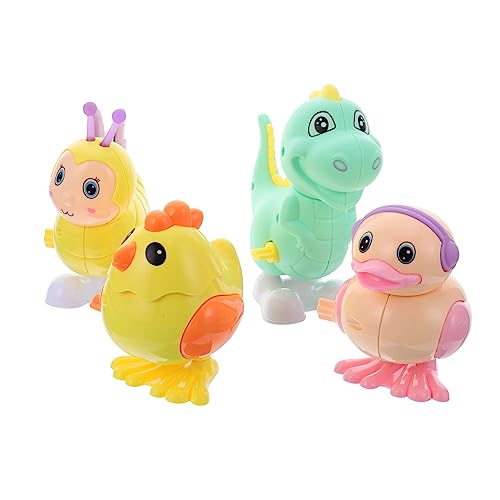 DRESSOOS 4er Set Aufziehspielzeug Mit Tieren Simulation Von Huhn Ente Biene Und Dinosaurier Kinderspielzeug Für Jungen Und ädchen Interessantes Mechanisches Für DRESSOOS 4er Set Aufziehspielzeug Mit Tieren Simulation Von Huhn Ente Biene Und Dinosaurier Kinderspielzeug Für Jungen Und ädchen Interessantes Mechanisches Für von DRESSOOS