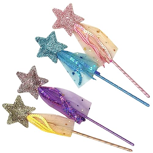 DRESSOOS 4 Stück Zauberstab sensorisches Zappelei für zappelt zappeln Mini Fairy Wand igelkostümkinder Toys Party-Cosplay-Fee-Zauberstäbe Exquisite Feenstäbe Garn DRESSOOS 4 Stück Zauberstab sensorisches Zappelei für zappelt zappeln Mini Fairy Wand igelkostümkinder Toys Party-Cosplay-Fee-Zauberstäbe Exquisite Feenstäbe Garn von DRESSOOS