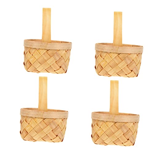 DRESSOOS 4 Stück handgeflochtener Korb Körbe Mini-Basketball Korb für Mädchen Wäschekorb Speisekammer Deckel kühlkorb einkaufskorb Storage Baskets Aufbewahrungskorb hölzern DRESSOOS 4 Stück handgeflochtener Korb Körbe Mini-Basketball Korb für Mädchen Wäschekorb Speisekammer Deckel kühlkorb einkaufskorb Storage Baskets Aufbewahrungskorb hölzern von DRESSOOS