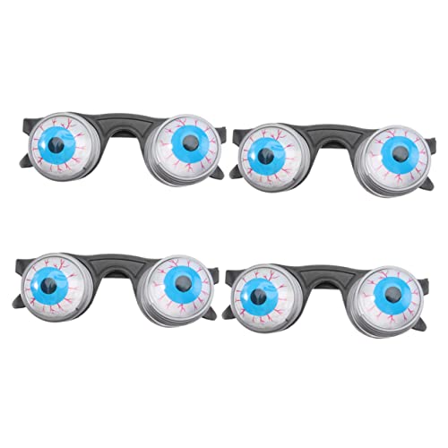 DRESSOOS 4 Stücke Halloween Gruselige Brillenkunststofffederbrille Partei Foto Requisiten DRESSOOS 4 Stücke Halloween Gruselige Brillenkunststofffederbrille Partei Foto Requisiten von DRESSOOS