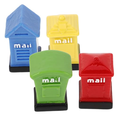 DRESSOOS 4 Teilige Box Gartenbau Und Landschaftsbau Harz Briefkasten Mini Sachen Briefkasten Ornament Miniaturen Briefkasten Winzige Ornamente Miniatur Briefkasten Puppenhaus Zubehör DRESSOOS 4 Teilige Box Gartenbau Und Landschaftsbau Harz Briefkasten Mini Sachen Briefkasten Ornament Miniaturen Briefkasten Winzige Ornamente Miniatur Briefkasten Puppenhaus Zubehör von DRESSOOS