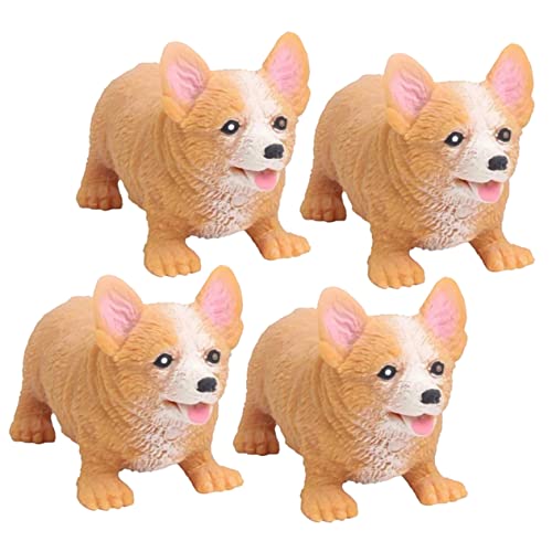 DRESSOOS 4 Teiliges Spielzeug, Dehnbares Spielzeug Gegen Angst, Hundespielzeug Für Kinder, Spielzeug In Hundeform, Stressbälle Für Hunde, Partygeschenke, Stressspielzeug, Sensorisches von DRESSOOS