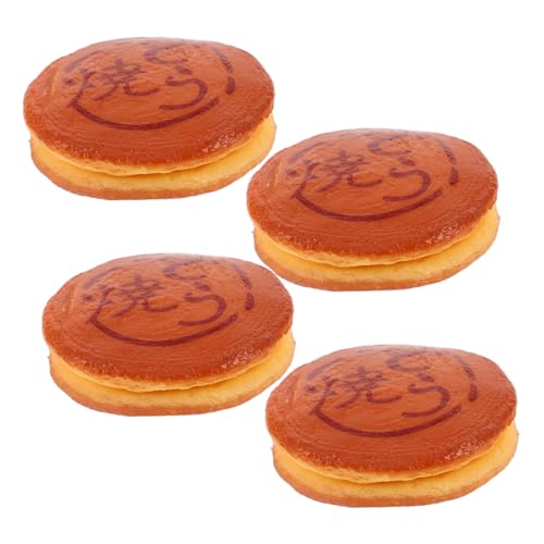 DRESSOOS 4-teiliges Lebensmittel-Display-Requisiten: Simulation Japanischer Dorayaki, Gefälschtes Lebensmittel-Display, Realistische Miniatur-Dessert-Requisiten Für Die Küchendekoration, DRESSOOS 4-teiliges Lebensmittel-Display-Requisiten: Simulation Japanischer Dorayaki, Gefälschtes Lebensmittel-Display, Realistische Miniatur-Dessert-Requisiten Für Die Küchendekoration, von DRESSOOS