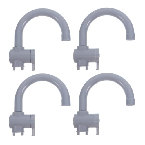 DRESSOOS 4-teiliges Spielzeug-Wasserhahn-Spielzeug aus Kunststoff – Simulation gefälschter Küchenarmaturen – Kinder-Rollenspiel-Wasserhahn für Partys zu Hause und Outdoor-Aktivitäten von DRESSOOS