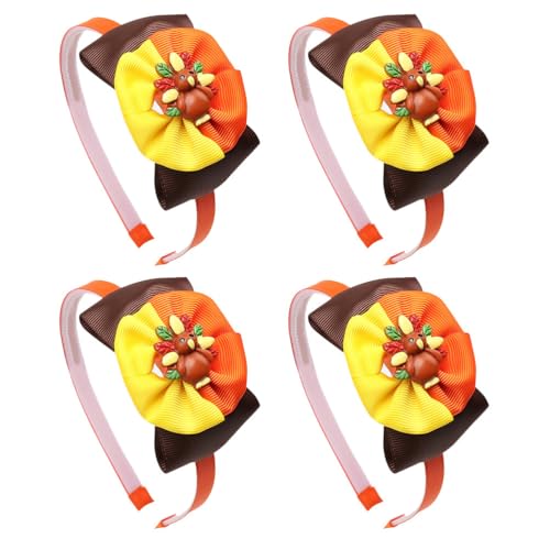 DRESSOOS 4-teiliges Thanksgiving-Stirnband für Kinder: Truthahn-Stirnband mit Schleife – Haarspange für Feiertagspartys, Schulaktivitäten, saisonale Zusammenkünfte DRESSOOS 4-teiliges Thanksgiving-Stirnband für Kinder: Truthahn-Stirnband mit Schleife – Haarspange für Feiertagspartys, Schulaktivitäten, saisonale Zusammenkünfte von DRESSOOS
