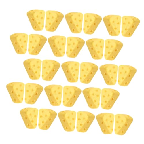 DRESSOOS 40Stücke Künstliche Käsekuchen Dekoration für Zuhause Realistische Simulation aus Kunststoff für Desserthandelspräsentationen Bäckereien und Fotografie Requisiten von DRESSOOS