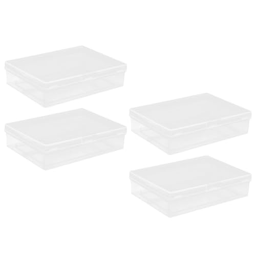 DRESSOOS 4Er-Box für Karten Behälter Kartenhülle Handel Kartenspeicher Spielkarten aufbewahrung spielkartenbox Kartenspielen Kartenetui Spielkarten-Organizer Plastik von DRESSOOS