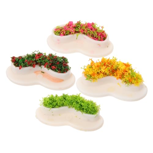 DRESSOOS 4Pcs Mini Simuliertes Blumenbett Puppenhaus Möbel Miniaturpark Bench Mikro Landschaft Bank Doll House Layout Repu DRESSOOS 4Pcs Mini Simuliertes Blumenbett Puppenhaus Möbel Miniaturpark Bench Mikro Landschaft Bank Doll House Layout Repu von DRESSOOS