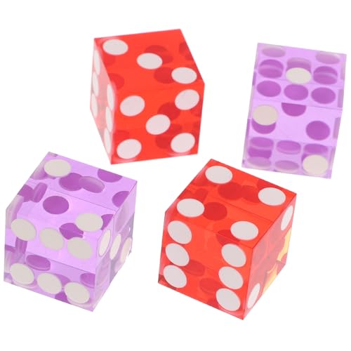DRESSOOS 4Stücke Präzisions Acrylwürfel Hochwertige Spielwürfel für Partyspiele Zufällige Farben und Langlebig und Leicht DRESSOOS 4Stücke Präzisions Acrylwürfel Hochwertige Spielwürfel für Partyspiele Zufällige Farben und Langlebig und Leicht von DRESSOOS