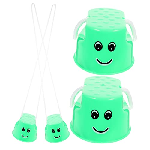DRESSOOS 4 Stück Kinder Stelzen Spielzeug Für Balance Training Interaktives Eltern Kind Balance Spielzeug Robuste Kunststoffstelzen Fördert Motorische Fähigkeiten Und Kreativität Für von DRESSOOS