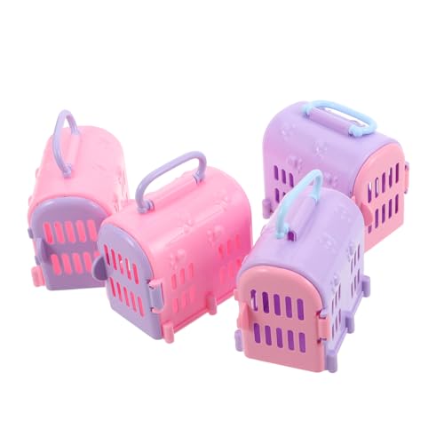 DRESSOOS Realistische Miniatur-reisebox Für Haustiere 4 Stück Puppenhaus Reisebox Für Katzen Und Hunde Zum Rollenspiel Stilvolle Miniatur-haustierkäfigfarbe DRESSOOS Realistische Miniatur-reisebox Für Haustiere 4 Stück Puppenhaus Reisebox Für Katzen Und Hunde Zum Rollenspiel Stilvolle Miniatur-haustierkäfigfarbe von DRESSOOS