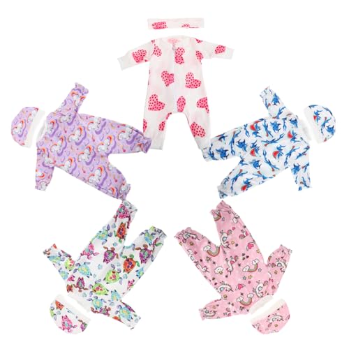 DRESSOOS 18 Zoll Neugeborenen Baby Puppe Kostüme Reborn Puppe Zubehör Weiches Kleid Interaktive Spielzeit Outfit DRESSOOS 18 Zoll Neugeborenen Baby Puppe Kostüme Reborn Puppe Zubehör Weiches Kleid Interaktive Spielzeit Outfit von DRESSOOS