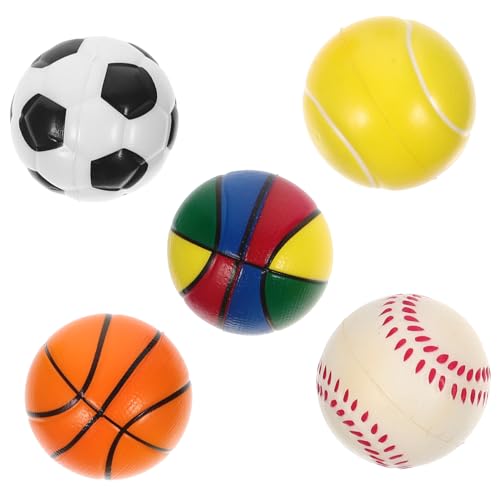 DRESSOOS 5 Stück Hüpfball, Schaumfußbälle, Großpackung, Mini Basketball, Schaumbasketball, Mini Sportbälle, Basketball Spielzeug, Basketball Partyzubehör, Fußball, Stressball, Basketball DRESSOOS 5 Stück Hüpfball, Schaumfußbälle, Großpackung, Mini Basketball, Schaumbasketball, Mini Sportbälle, Basketball Spielzeug, Basketball Partyzubehör, Fußball, Stressball, Basketball von DRESSOOS