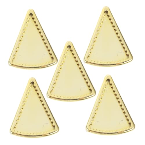 DRESSOOS 5 Stück Mini Goldteller, Mini Essensschale, Mini Haustablett, Ornament, Puppengeschirr, Mini Tablett, Spielzeug, Puppenhaus Miniaturen, Küchenszenen Dekoration, Mini Dekore, von DRESSOOS