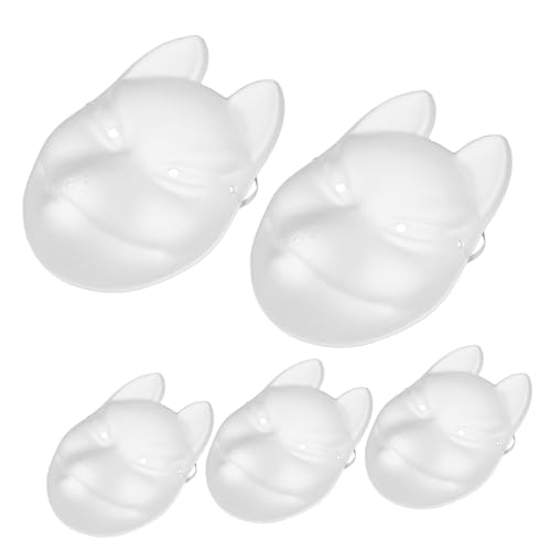 DRESSOOS 5 Stück Pulp Maske DIY Karnevalsmasken Maskenballmasken Bulk Cosplay DIY Masken Party Blankomasken Cosplay Halloween Party Weiße Masken Unbemalte Maskenballmasken Blankomasken DRESSOOS 5 Stück Pulp Maske DIY Karnevalsmasken Maskenballmasken Bulk Cosplay DIY Masken Party Blankomasken Cosplay Halloween Party Weiße Masken Unbemalte Maskenballmasken Blankomasken von DRESSOOS