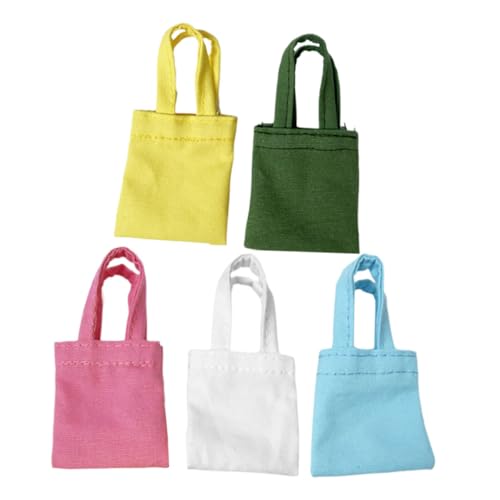 DRESSOOS 5 Stück Puppen Umhängetasche, Mini Dekoration, Basteltasche, Modell Puppenhaus Tasche, Puppen Ankleidetasche, Mini Zubehör, Mikro Szenen Verzierungen, Mini Puppentaschen, DRESSOOS 5 Stück Puppen Umhängetasche, Mini Dekoration, Basteltasche, Modell Puppenhaus Tasche, Puppen Ankleidetasche, Mini Zubehör, Mikro Szenen Verzierungen, Mini Puppentaschen, von DRESSOOS