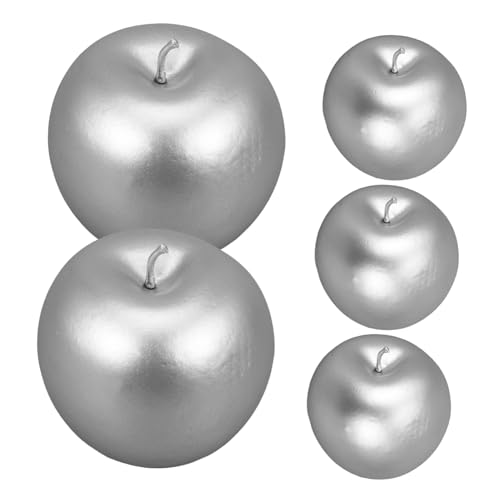 DRESSOOS 5 Stück Simulation Apfelmodell Schaumstoff Obstmodell Emuliertes Obstmodell Gefälschte Obstmodelle Äpfel Modelle Simulation Äpfel Künstliche Äpfel Tafelaufsätze Modell Display von DRESSOOS