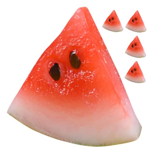 DRESSOOS 5 Stück Simulierte Frucht Wassermelonenscheiben, Miniatur Gefälschte Wassermelonenscheibe, PVC Mini Früchte, Miniatur Wassermelonenscheiben Modelle, Miniatur Gefälschte Früchte, DRESSOOS 5 Stück Simulierte Frucht Wassermelonenscheiben, Miniatur Gefälschte Wassermelonenscheibe, PVC Mini Früchte, Miniatur Wassermelonenscheiben Modelle, Miniatur Gefälschte Früchte, von DRESSOOS