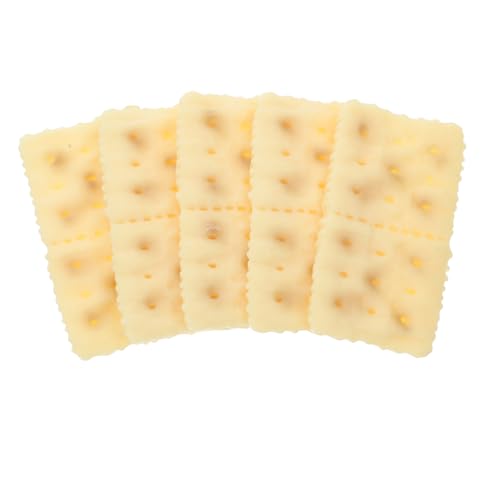 DRESSOOS 5 Stück Soda Cracker Modell, Weiße Schokoladenrinde, Rollenspiel, Weiße Schokolade, Süßigkeiten, Schokoladenspielzeug, Weiße Schmelzende Schokolade, Gefälschte Schokolade, DRESSOOS 5 Stück Soda Cracker Modell, Weiße Schokoladenrinde, Rollenspiel, Weiße Schokolade, Süßigkeiten, Schokoladenspielzeug, Weiße Schmelzende Schokolade, Gefälschte Schokolade, von DRESSOOS