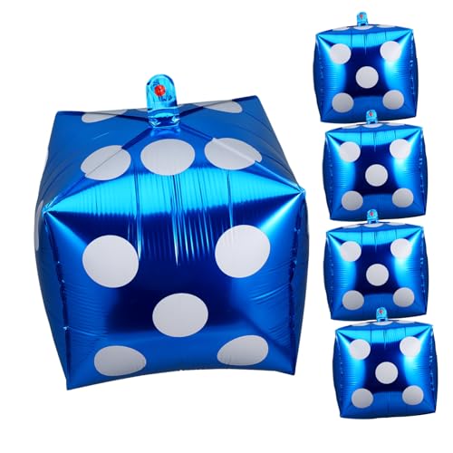 DRESSOOS 5 Stück Würfelballons, Geburtstagsparty Zubehör, Party Dekorationen, Dekorationen Für Partys, Geburtstagsparty Dekorationen, Halloween Geburtstags Hintergrund Für Männer, DRESSOOS 5 Stück Würfelballons, Geburtstagsparty Zubehör, Party Dekorationen, Dekorationen Für Partys, Geburtstagsparty Dekorationen, Halloween Geburtstags Hintergrund Für Männer, von DRESSOOS