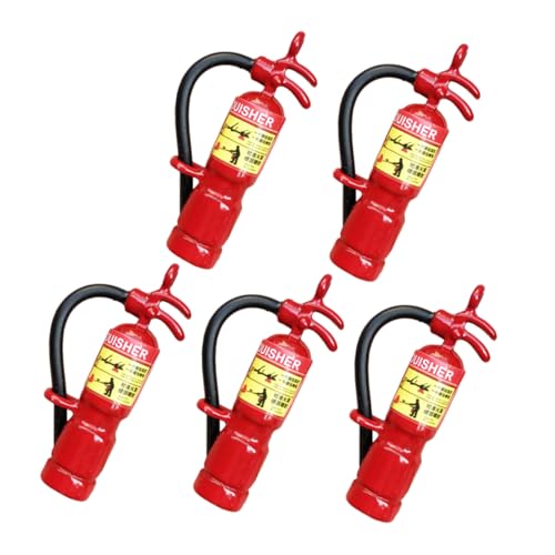 DRESSOOS Elegante Mini-feuerlöscher Aus Metall 5 Stück Für Puppenhaus Und Dekoration von DRESSOOS
