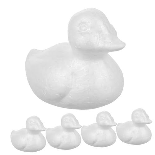 DRESSOOS 5 Stücke Schaum Ente Schaum Formen Für Handwerk Mini Hamdmade Ente Figurine Wildente Modell DRESSOOS 5 Stücke Schaum Ente Schaum Formen Für Handwerk Mini Hamdmade Ente Figurine Wildente Modell von DRESSOOS