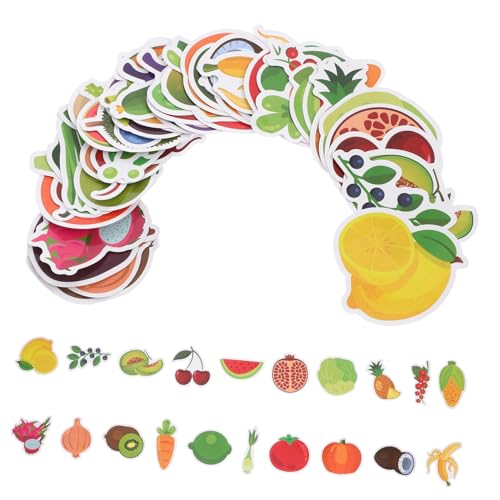 DRESSOOS 50 Stück Cartoon Obst Und Gemüseaufkleber, Schulaufkleber, Kreative Lebensmittel Kühlschrankaufkleber, Margarita Aufkleber, Boho Aufkleber, Lebensmittelaufkleber Für DRESSOOS 50 Stück Cartoon Obst Und Gemüseaufkleber, Schulaufkleber, Kreative Lebensmittel Kühlschrankaufkleber, Margarita Aufkleber, Boho Aufkleber, Lebensmittelaufkleber Für von DRESSOOS