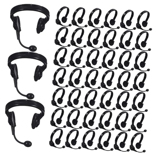 DRESSOOS Puppen- -zubehör 50 Stück Miniatur-mikrofon-headsets Stilvolle Kopfhörer Für Puppenkostüme von DRESSOOS