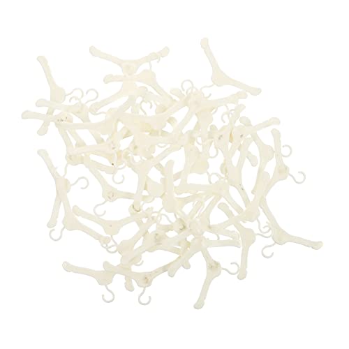 DRESSOOS 50 Stück Puppenaufhänger Kleiderbügel Für Puppen -kleiderbügel Zubehör Für Wiedergeborene Babypuppen Puppenhaus Ständer Für Puppenkleider Bausatz Plüsch Weiß Plastik DRESSOOS 50 Stück Puppenaufhänger Kleiderbügel Für Puppen -kleiderbügel Zubehör Für Wiedergeborene Babypuppen Puppenhaus Ständer Für Puppenkleider Bausatz Plüsch Weiß Plastik von DRESSOOS