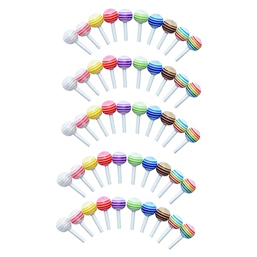 DRESSOOS Realistische Mini-Lollis Miniatur-Lolli-Modell Set Mit 50 Lollis Für Die Inneneinrichtung Zufällige Farbe DRESSOOS Realistische Mini-Lollis Miniatur-Lolli-Modell Set Mit 50 Lollis Für Die Inneneinrichtung Zufällige Farbe von DRESSOOS