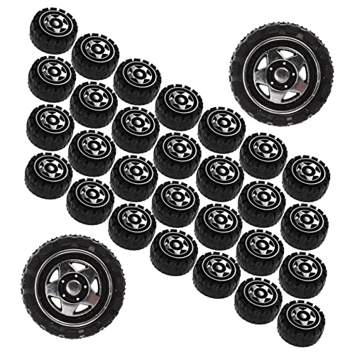 DRESSOOS 50 Stück Spielzeugreifenzubehör Automodellräder Autoräder Spielzeugauto DIY Räder Spielzeugautoräder Radspielzeug Wissenschaftsprojekträder Kunststoff Autoräder Auto Montageräder DRESSOOS 50 Stück Spielzeugreifenzubehör Automodellräder Autoräder Spielzeugauto DIY Räder Spielzeugautoräder Radspielzeug Wissenschaftsprojekträder Kunststoff Autoräder Auto Montageräder von DRESSOOS